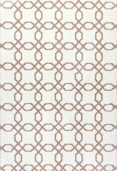 Dynamic Rugs SILKY SHAG 5905-111 White